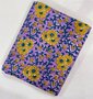 Yellow Daisies Purple  - Indiase Blokprint Katoen
