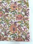 Yellow Pink Big Flowers - Indiase Blokprint Katoen