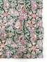 Mint Big Flower - Indiase Blokprint Katoen