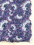 Purple Blue Flower - Indiase Blokprint Katoen