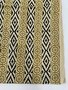 Ochre Flowers Stripe - Indiase Blokprint Katoen