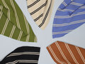 COUPON 70 CM meetMilk - Bright Blue striped Derby Ribbed Jersey TENCEL™ Modal vezels