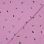 Verhees GOTS - Embroidery Flowers Light Pink - Double Gauze 