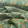 Ansje LIMITED - Green Yellow Dancing Flowers - Quilt Indian Cotton