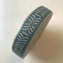 COUPON 60 CM Tassenband Ribbon Arch Thick Ivory & Raf Blue 40mm 