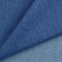 COUPON 65 CM VERHEES Recycled Denim 110Z  / Jeansstof  INDIGO BLEACHED STRETCH 