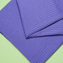 COUPON 90cm Mind the MAKER - VIOLET BLUE - ORGANIC WIDE DERBY RIB