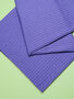 COUPON 90cm Mind the MAKER - VIOLET BLUE - ORGANIC WIDE DERBY RIB