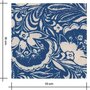 COUPON 140 CM Cousette - Maarinsky Azur VISCOSE 