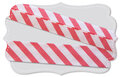Biaisband  Striped Bittersweet 20mm  (GOTS)
