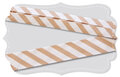 Biaisband  Striped Tan 20mm  (GOTS)