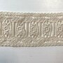 COUPON 100cm BIO katoen sierkant natuurwit - Stripe 15