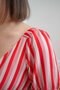 COUPON 165cm Lise Tailor - Poppy Stripe Viscose - OEKO-TEX® STeP & FSC