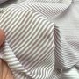 DEADSTOCK Lilac White Stripes VISCOSE SATIJN