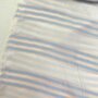 DEADSTOCK Blue Pink White Stripes VISCOSE SATIJN