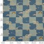 Hilco - Little Explorer Check Blue FRENCH TERRY - OEKO-TEX