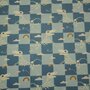 Hilco - Little Explorer Check Blue FRENCH TERRY - OEKO-TEX