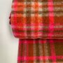 Hilco - Neon Camel Pop Check Mantelstof WOL
