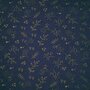 Katia - Gold & Navy Leaves FLANNEL COTTON