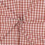 COUPON 55 CM Verhees - Yarn Dyed BIG CHECK Terra - POPLIN KATOEN