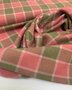 TOPTEX Pink Olive Check FLANEL KATOEN 