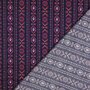 Verhees - Digital Flowers Navy  - POPLIN Oekotex KATOEN