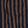 Verhees - Yarn Dyed Stripe Navy/Brown - KATOEN