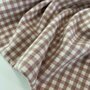 COUPON 80 CM Earth Red Check FLANEL KATOEN 