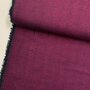 COUPON 60cm DEADSTOCK Herringbone Aubergine COTTON