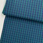DEADSTOCK Dark Green Blue Checked COTTON