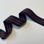 COUPON 200 CM Ansje - Fold over light 20mm - Marine/Orange