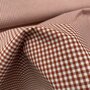 COUPON 115 CM Verhees - Yarn Dyed CHECK Terra - POPLIN KATOEN