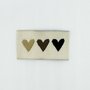 L'Etiquette Home Couture - Hearts Brown - woven labels