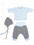 Minikrea Baby set met mutsje 11410