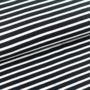 Stoffonkel Black/White stripes JERSEY GOTS
